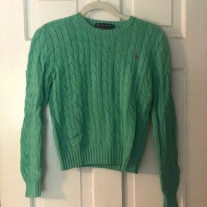 Size Medium Light Teal Ralph Lauren Sweater